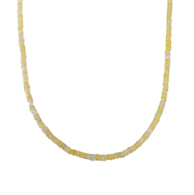 Yellow Opal Beaded Necklace