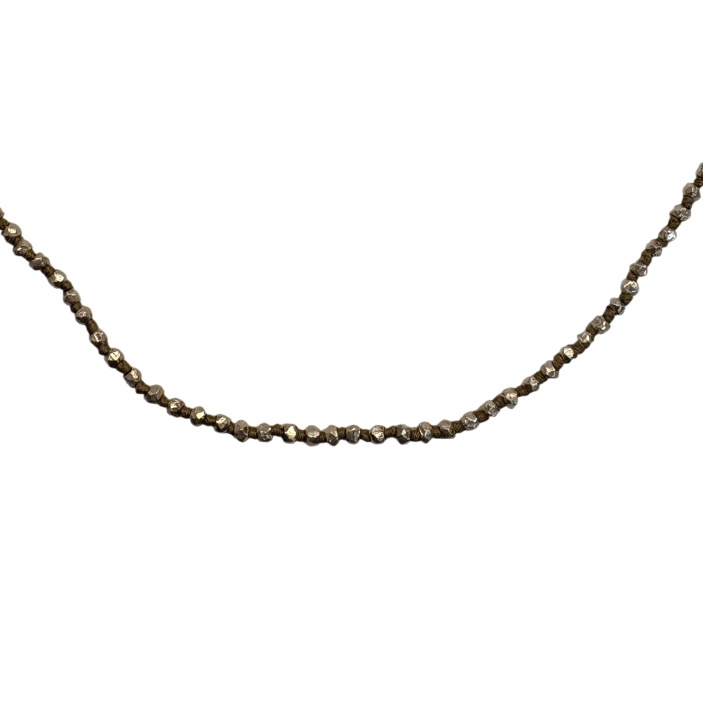 Silver Knotted Necklace