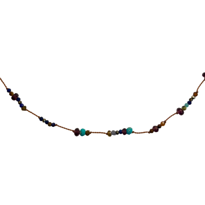 Multi Gemstone Beaded Necklace