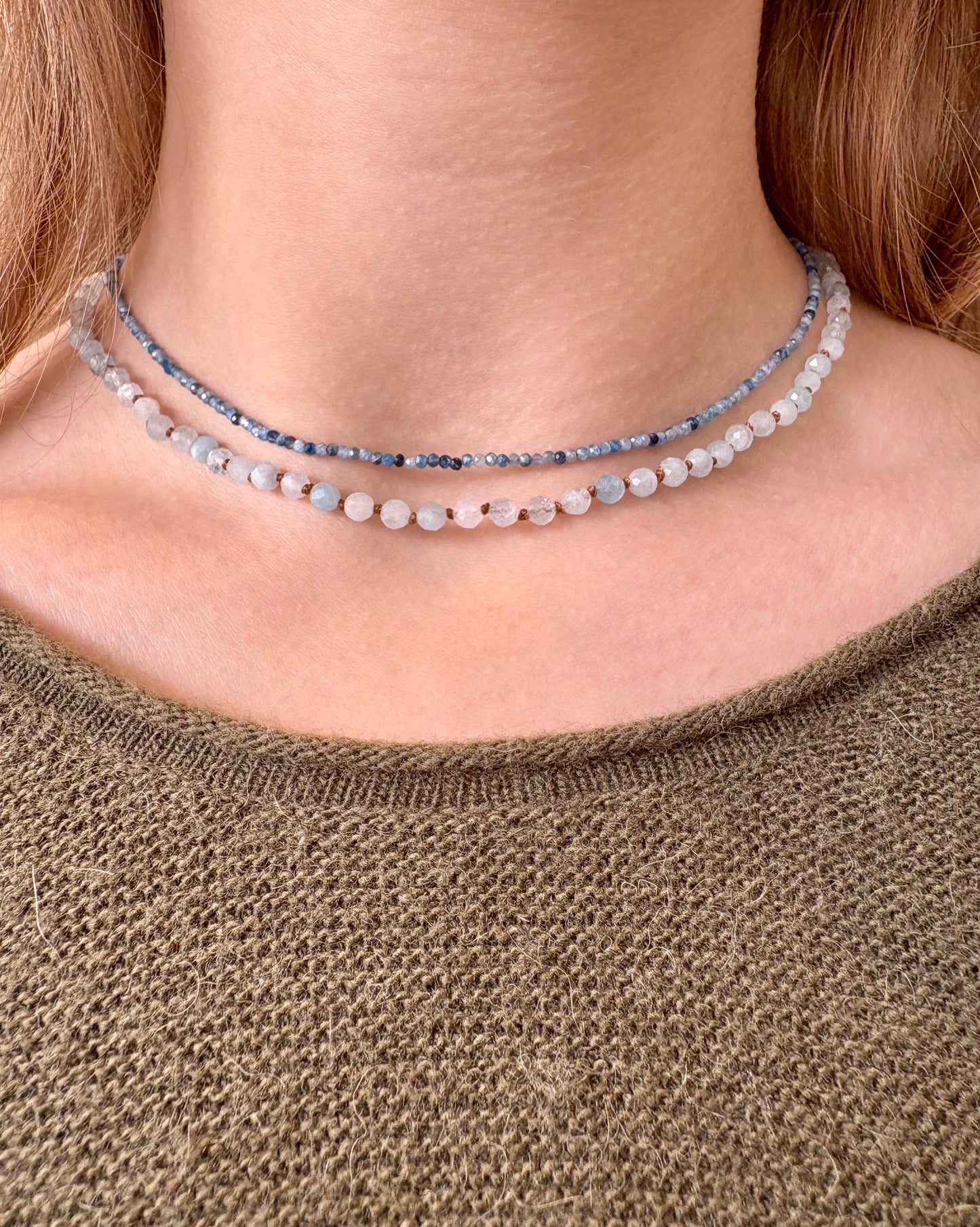 Kyanite Beaded Necklace