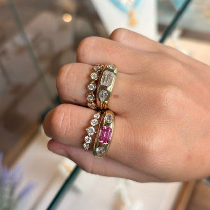 Lab Diamond 5 stone Ring