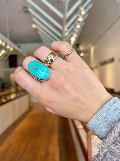Blue Ridge Turquoise Mixed Metal Ring