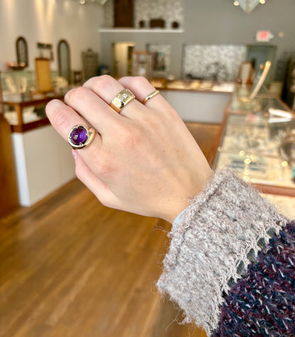 Amethyst Swirl Ring