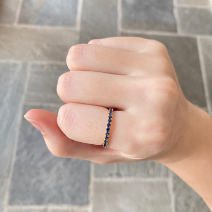 Blue Sapphire Eternity Ring