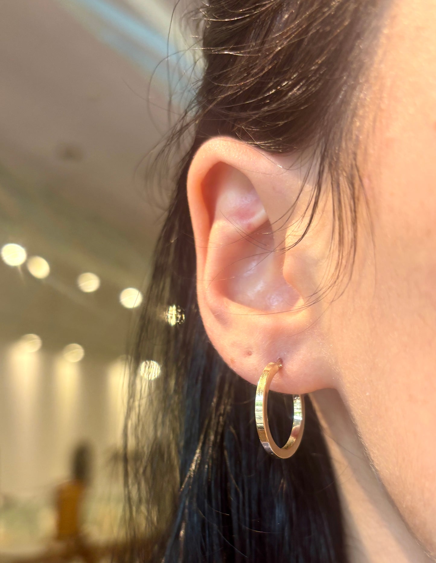 Round Hoop Earrings