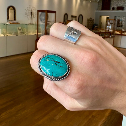 Large Oval Turquoise Ring