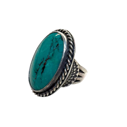 Large Oval Turquoise Ring