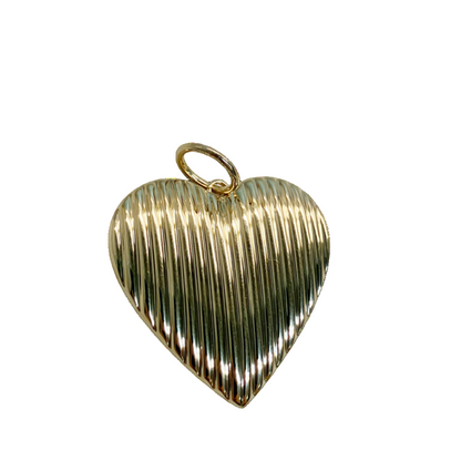 14k Yellow Gold Heart Pendant