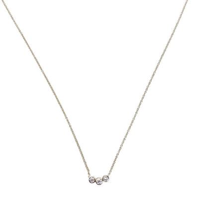 Three Circle Diamond Necklace