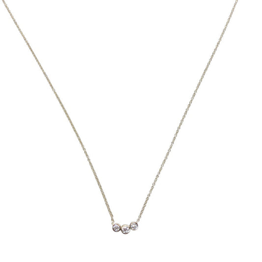 Three Circle Diamond Necklace