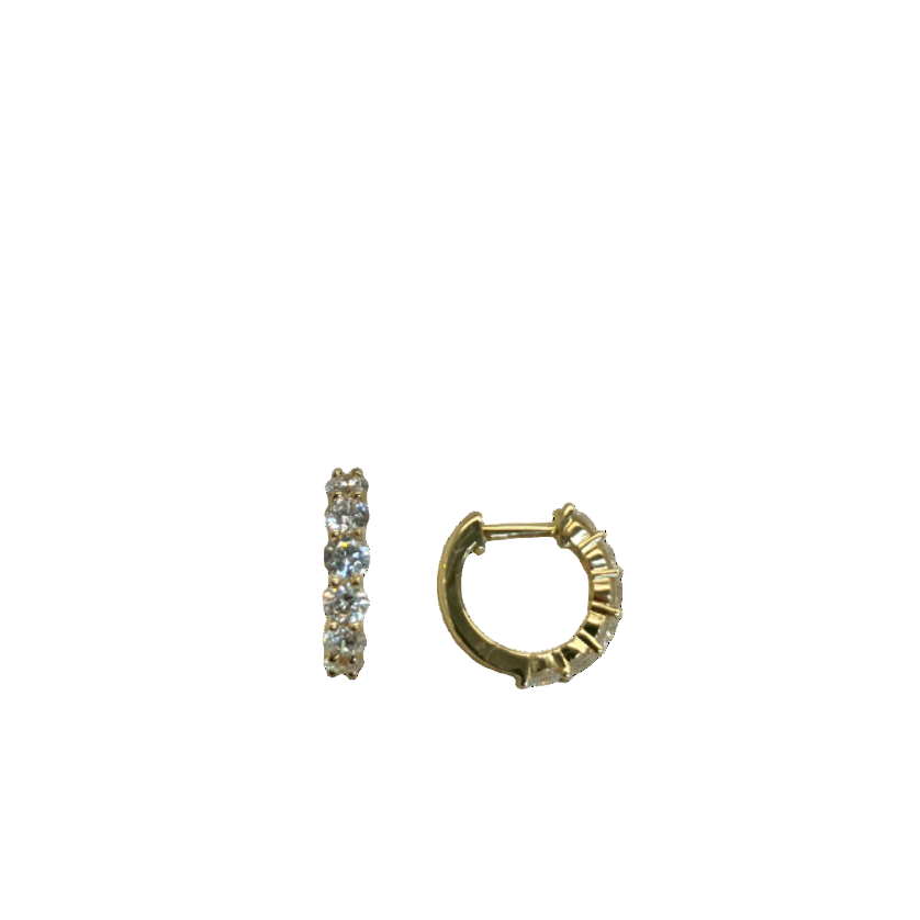 0.82ctw Diamond Huggie Earrings