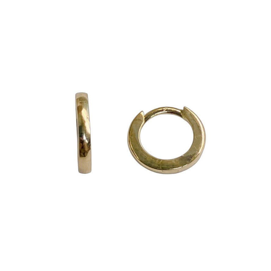 10mm Gold Huggies