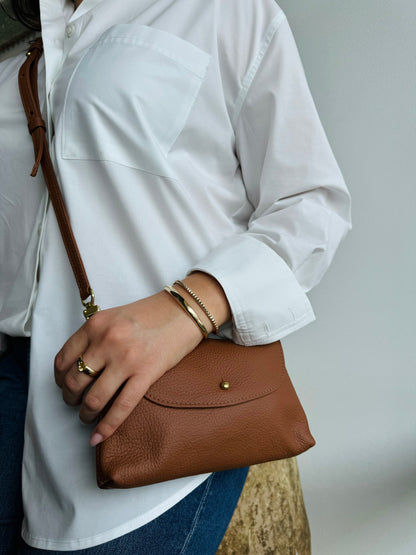 Maple Pebble Grain Kaanapali Crossbody Bag