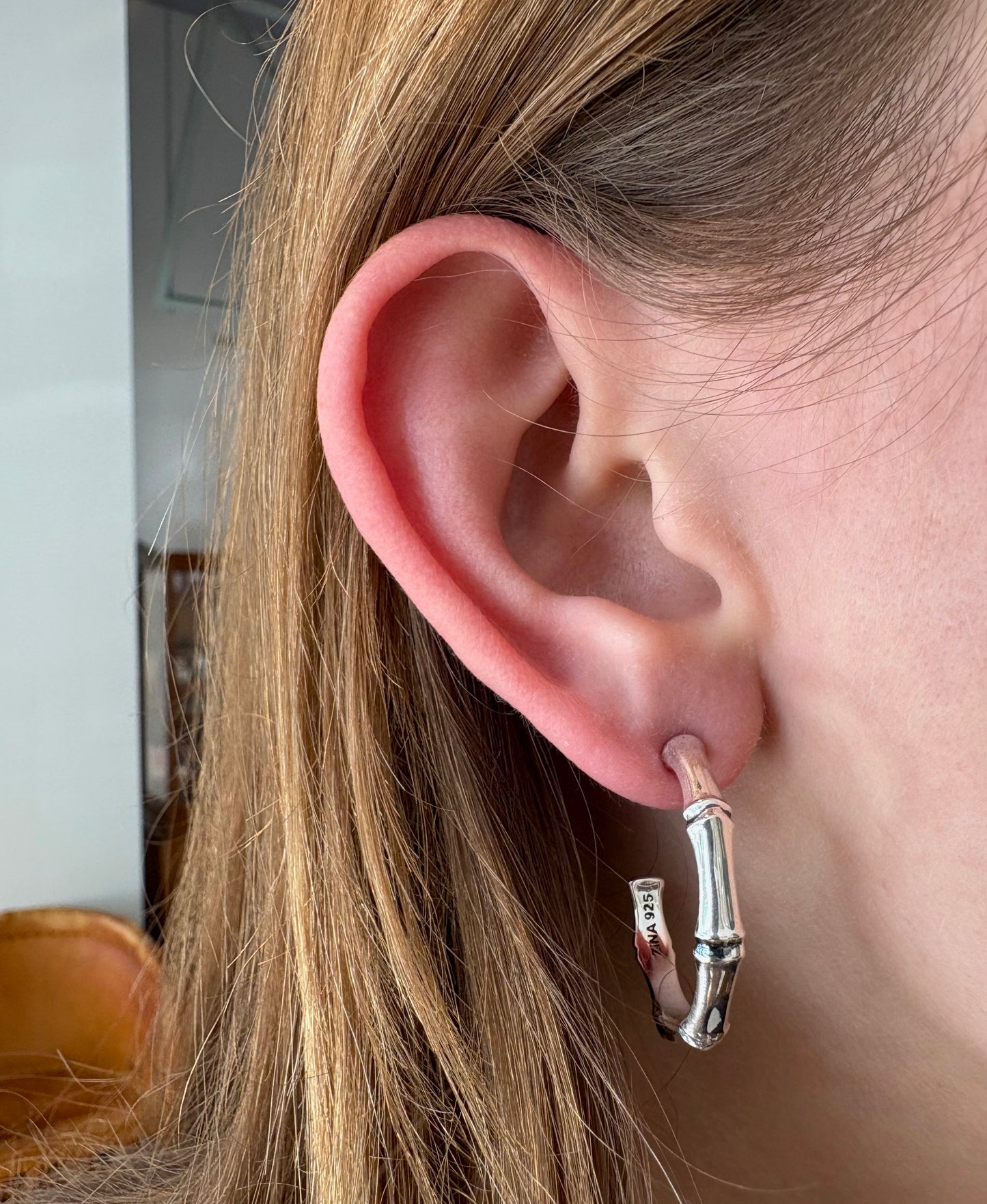 Medium Bamboo Hoop Earring