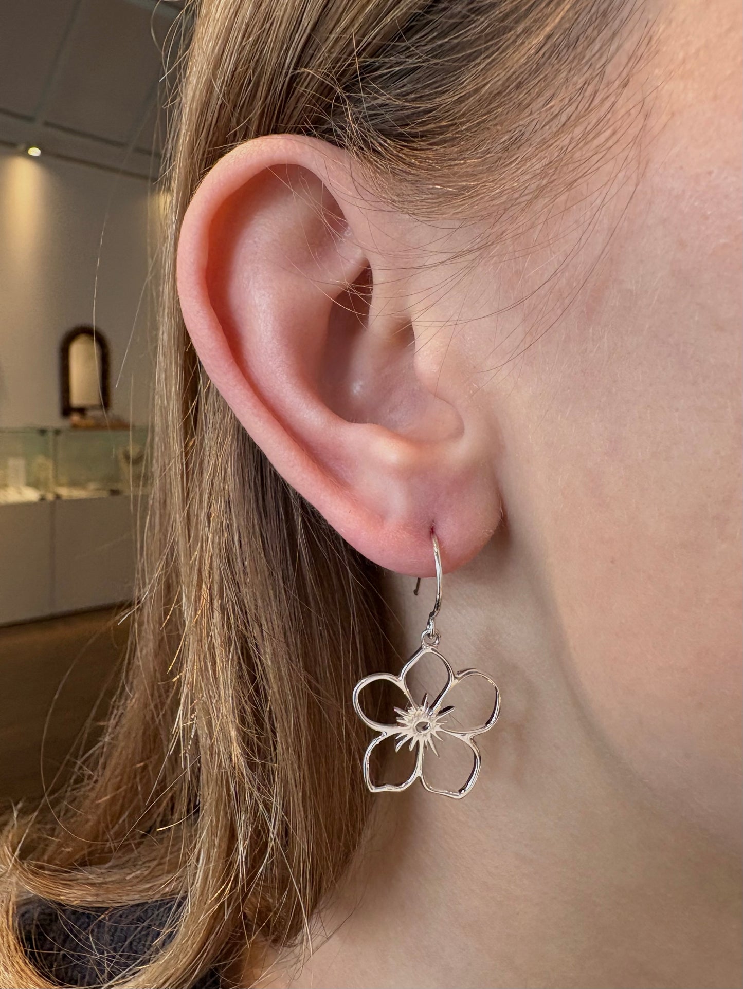 Open Flower Earrings