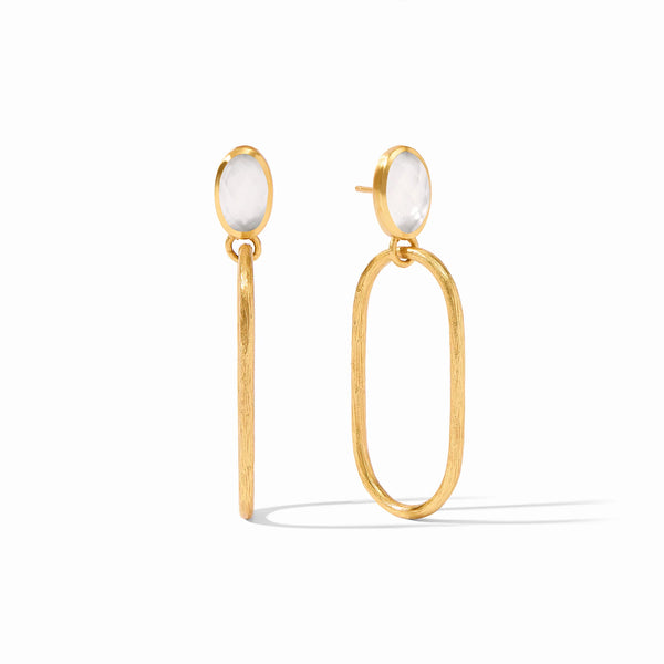 Ivy Statement Earring Iridescent Clear Crystal