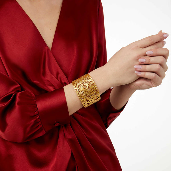 Ivy Leaf Cuff Bracelet