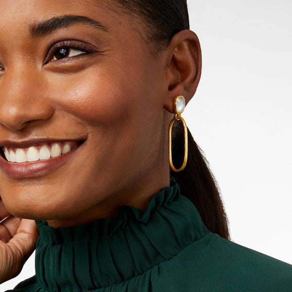 Ivy Statement Earring Iridescent Clear Crystal