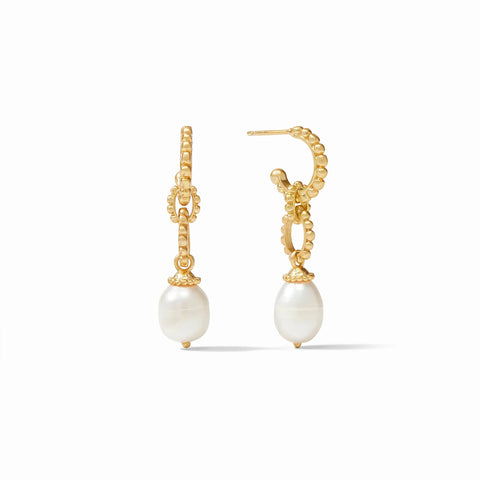 Marbella Midi Hoop & Charm Earring