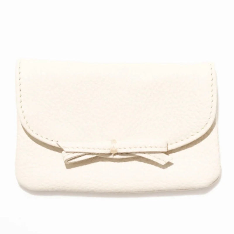 Milk Pebble Grain Petite Case with Bow
