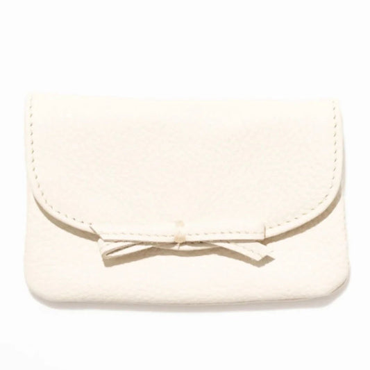Milk Pebble Grain Petite Case with Bow