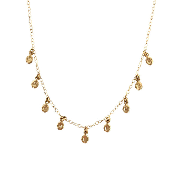 Tiny Golden Flake Necklace