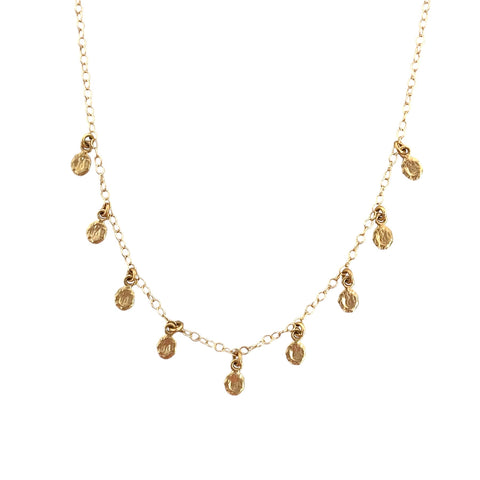 Tiny Golden Flake Necklace