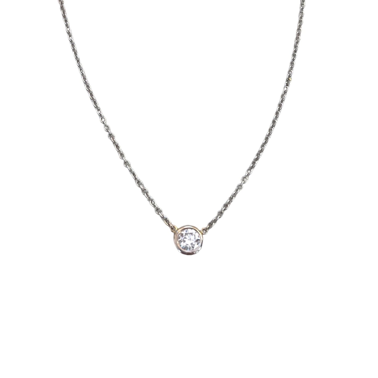 Round Diamond Solitaire Necklace