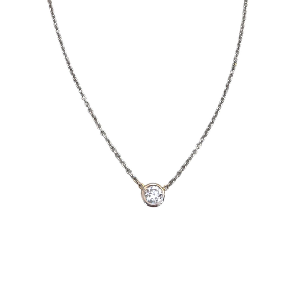 Round Diamond Solitaire Necklace