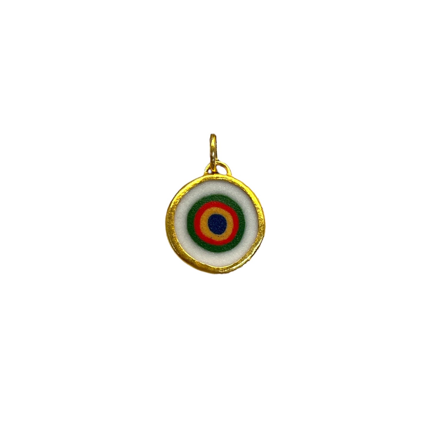 Quartz Evil Eye Charm