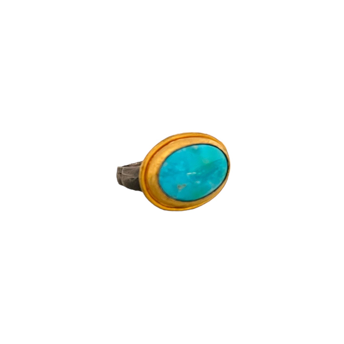 Two Toned Turquoise Ring