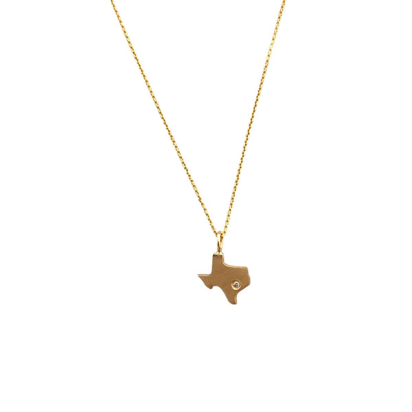 Matte Diamond Texas Necklace