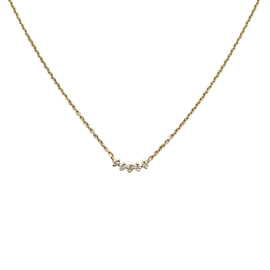Five Marquise Diamond Necklace