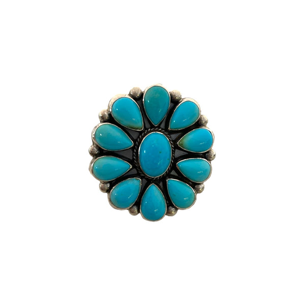 Turquoise Daisy Ring