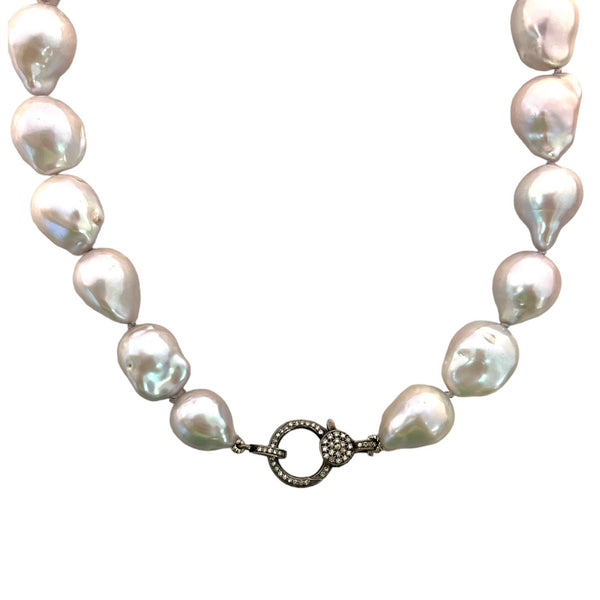 Knotted Baroque Freshwater Pearl Necklace