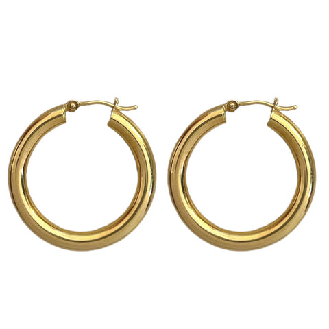 Medium Chunky Hoop Earrings