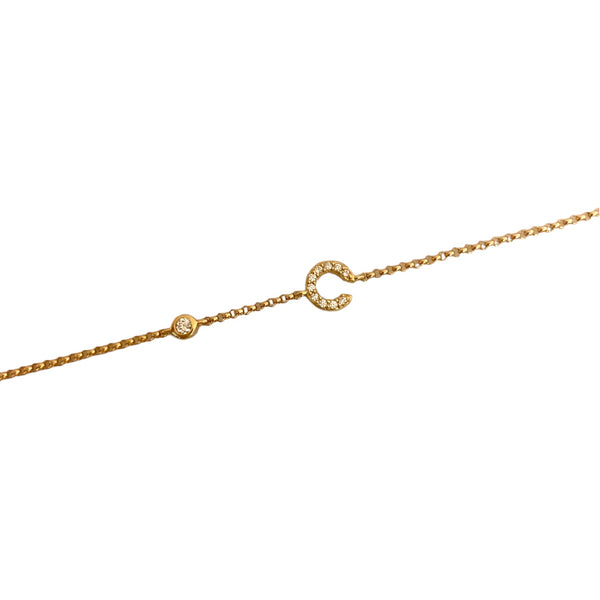 Diamond "C" Initial Bracelet