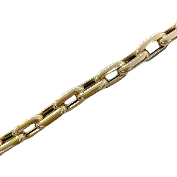 Oval Large Gold Link Bracelet