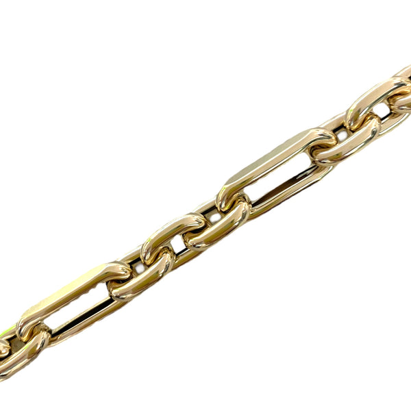 Mixed Link Gold Bracelet