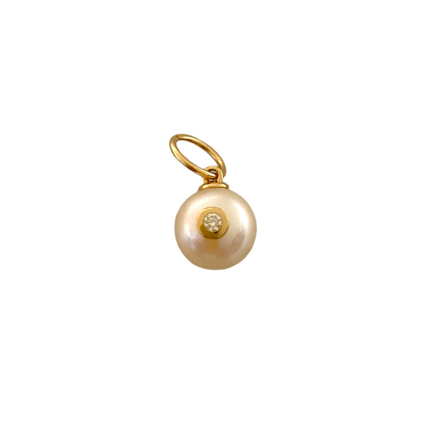 Pearl with Diamond Pendant