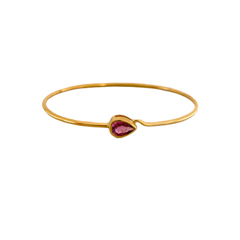 Pink Sapphire Bezel Bracelet