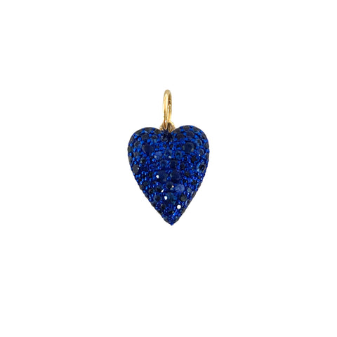 Blue Sapphire Heart Pendant