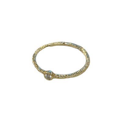 Petite Diamond Bezel Ring