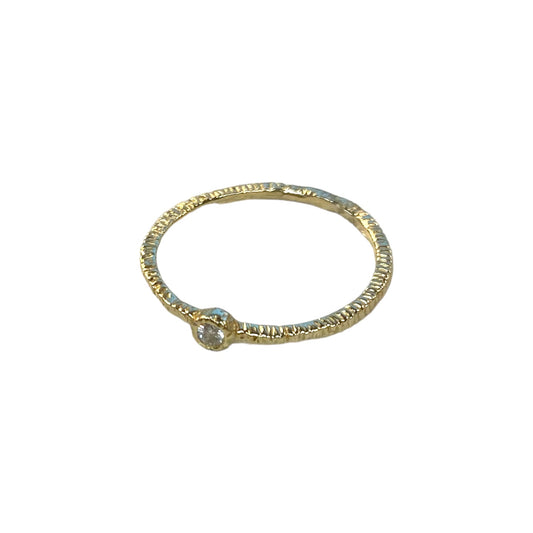 Petite Diamond Bezel Ring