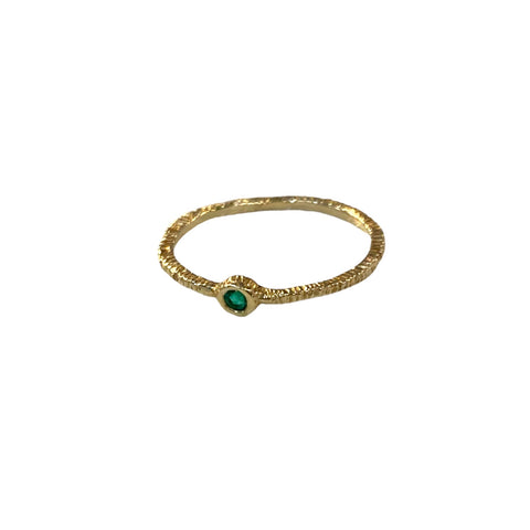 Emerald Bezel Ring