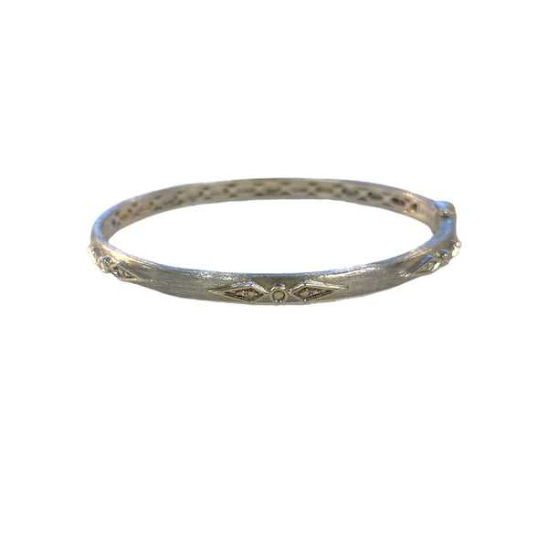Double Sided Elongated Kite Bangle Bracelet