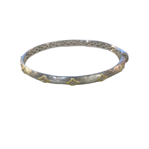 Mixed Metal Kite Bangle