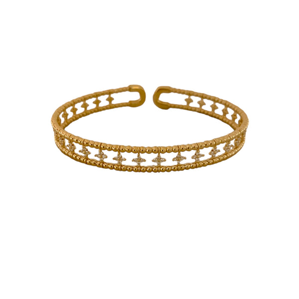 Flexible Diamond Cutout Bracelet