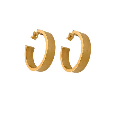Squared Gold Hoops