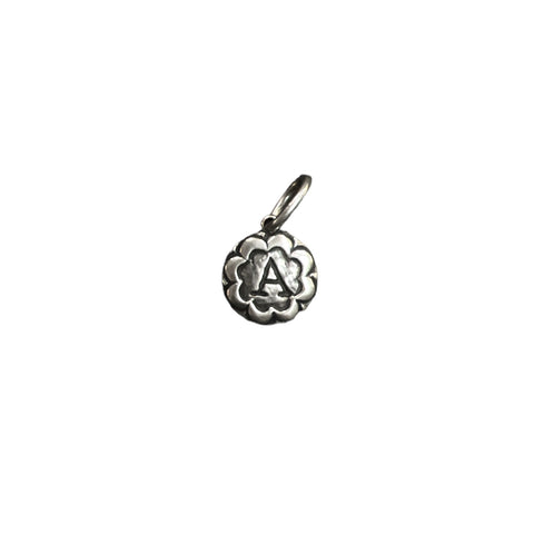 Letter A Sterling Silver Pendant